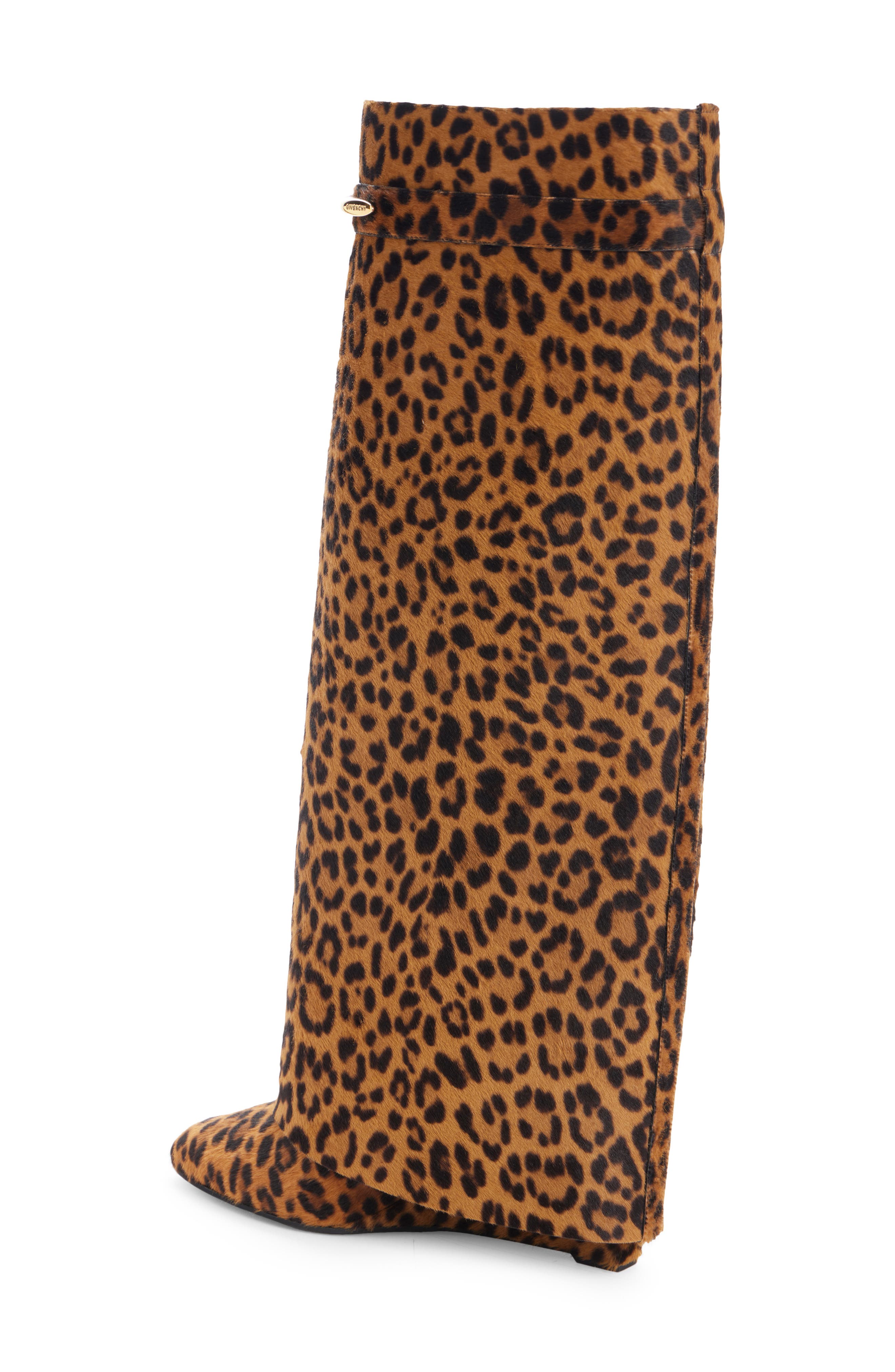 Shark Pinch Genuine Calf Hair High Boot, Alternate, color, BROWN CALF HAIR