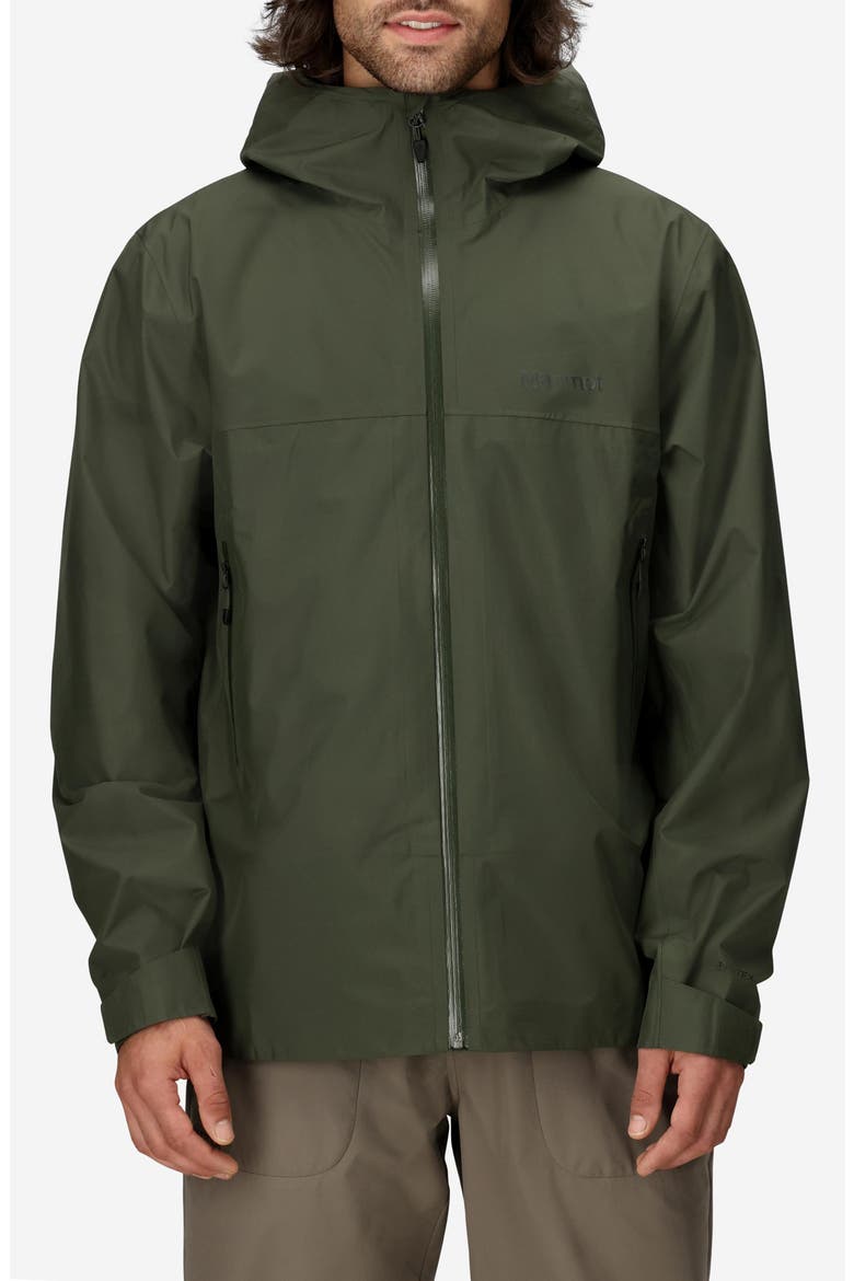 Minimalist Pertex® Waterproof Hooded Jacket, Main, color, NORI