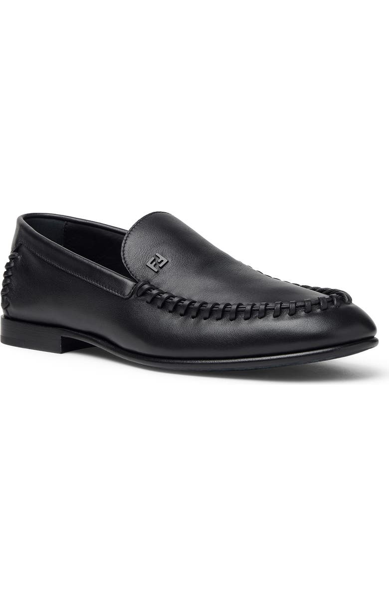 Fendi FF Loafer, Main, color, Nero Nero