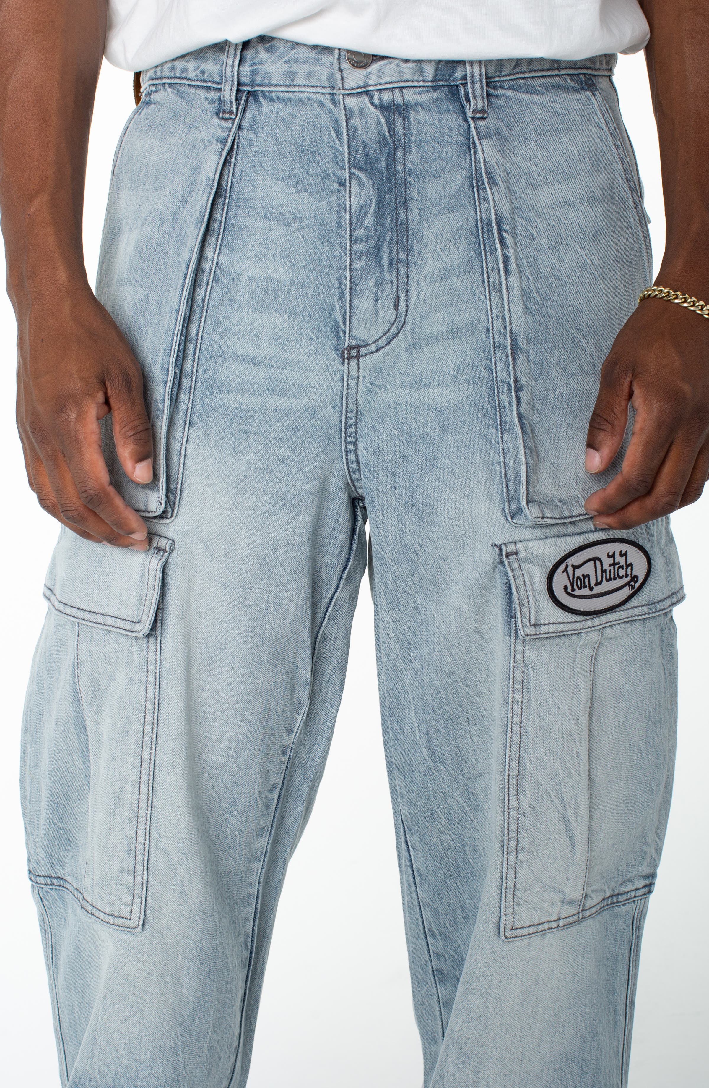 Outlaws Cargo Utility Baggy Jeans (Men) | Nordstrom