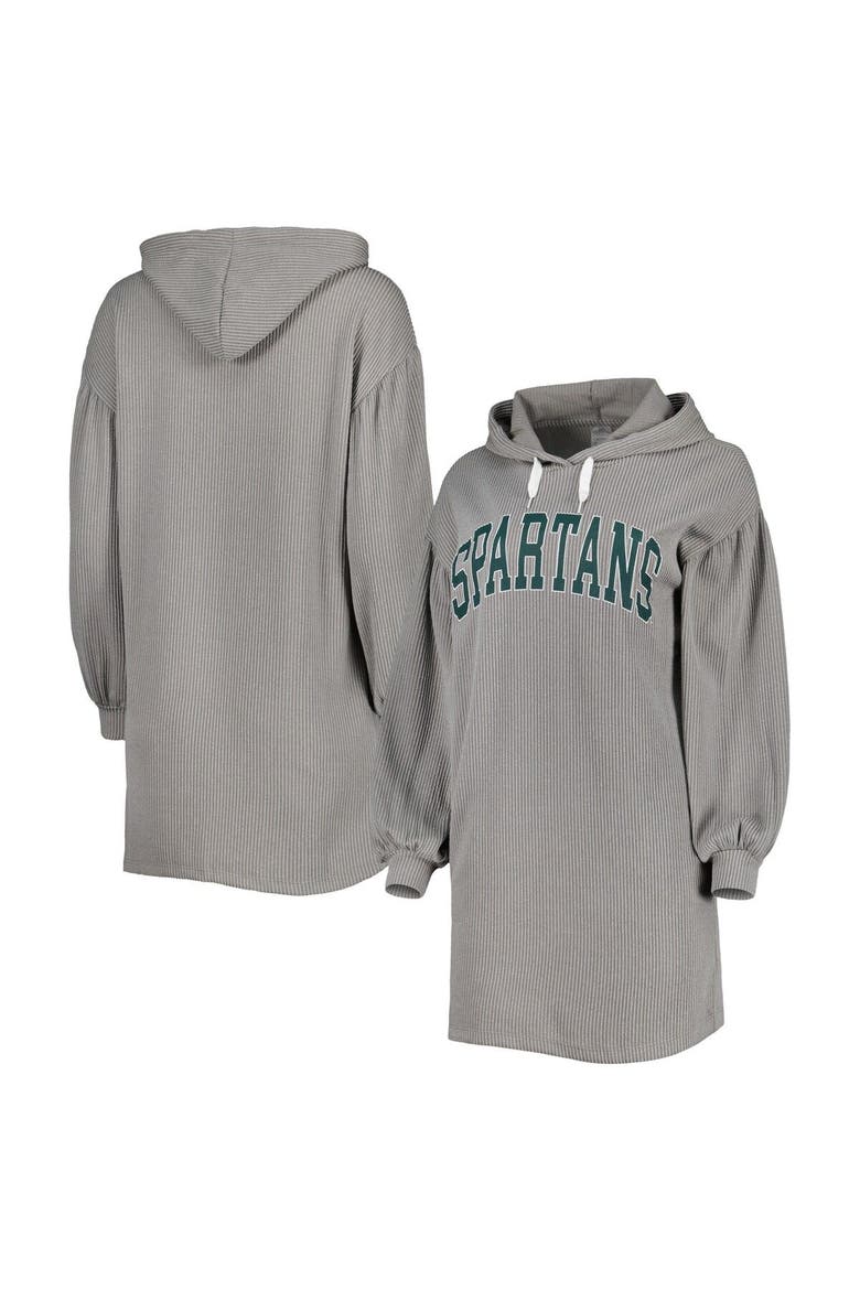 Women's Gameday Couture Gray Michigan State Spartans Game Winner Vintage Wash Tri-Blend Dress, Main, color, Gray