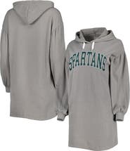 GAMEDAY COUTURE Women's Gameday Couture Gray Michigan State Spartans Game Winner Vintage Wash Tri-Blend Dress