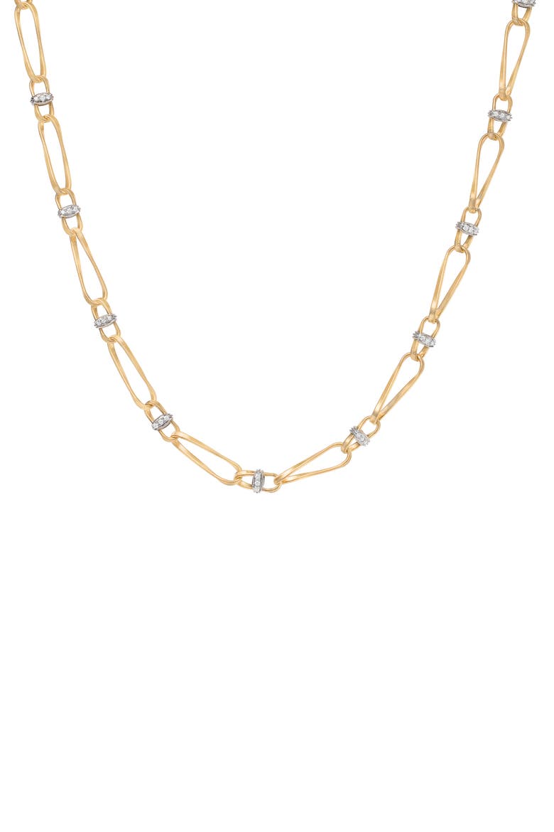 Marrakech Onde 18k Gold Diamond Necklace, Main, color, YELLOW GOLD/ DIAMOND