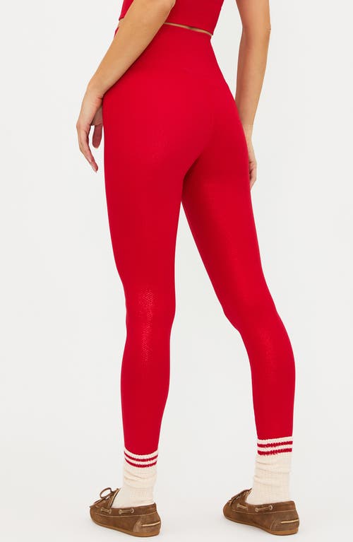 Beach Riot Piper Leggings In Red