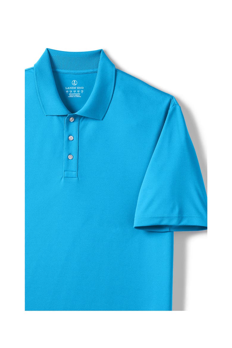 Short Sleeve Solid Active Polo Shirt, Alternate, color, Dark Cobalt Blue