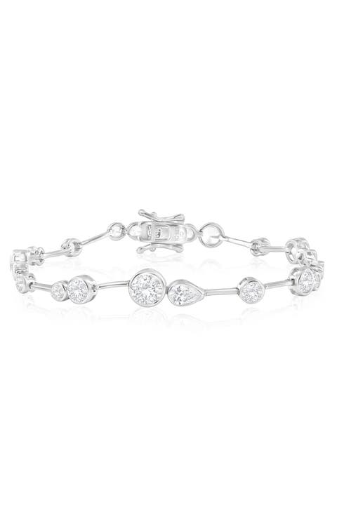 Round & Pear Cubic Zirconia Bracelet