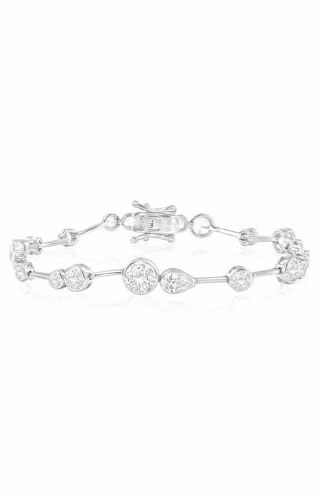Round & Pear Cubic Zirconia Bracelet