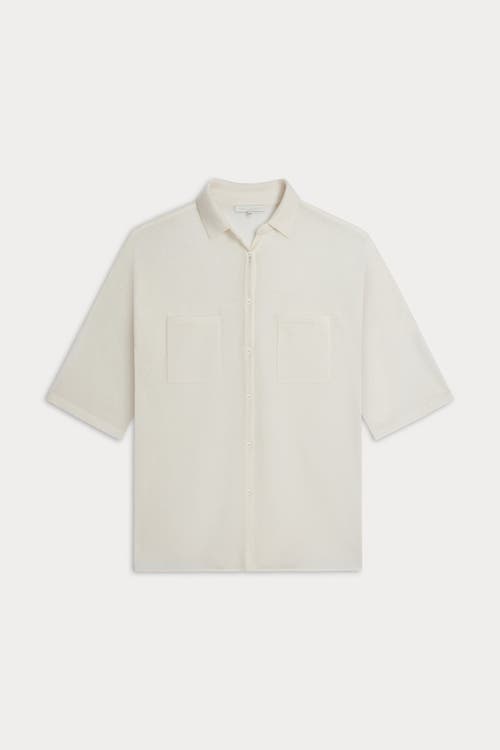 Naked Cashmere Rue Button-up Cashmere Top In Sand