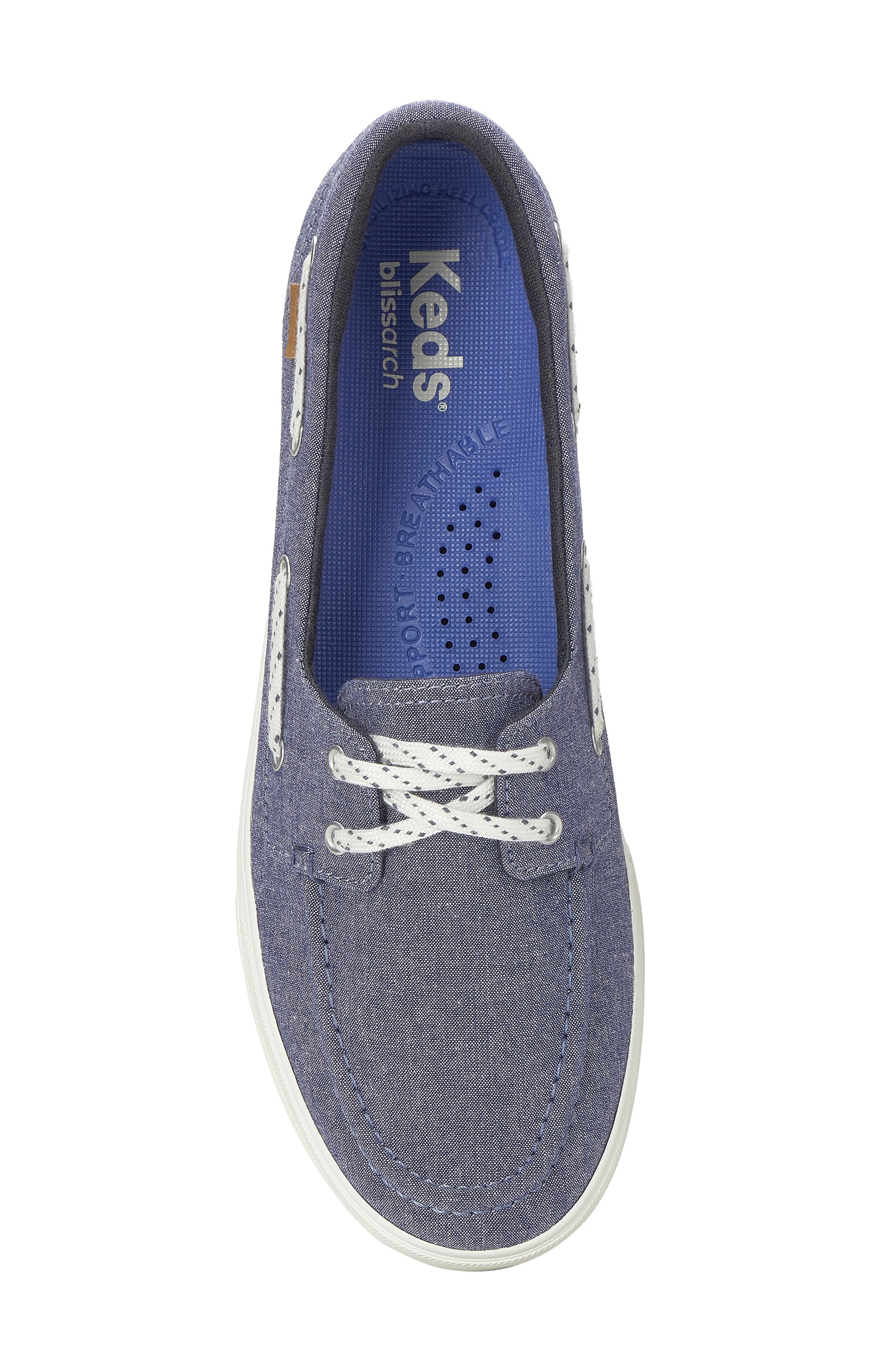 Keds<sup>®</sup> Center II Boat Shoe, Alternate, color, Blue