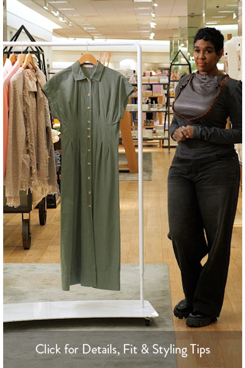 arden midi shirt dress Studio Nicholson Arden Midi Shirt Dress | Black