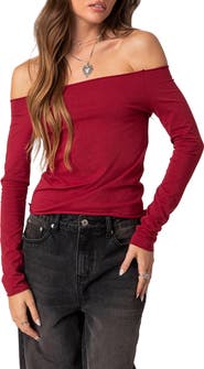 EDIKTED Baldwin Off the Shoulder Top
