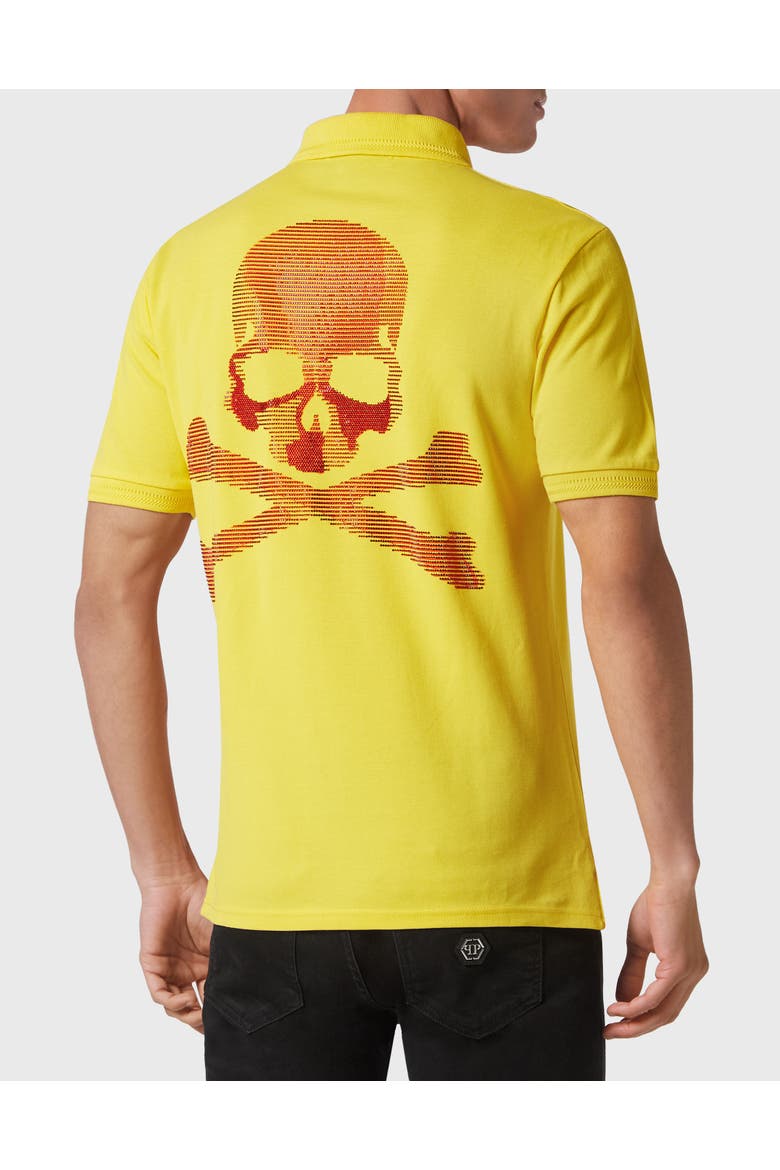 Polo Shirt Skull&Bones Men, Alternate, color, yellow