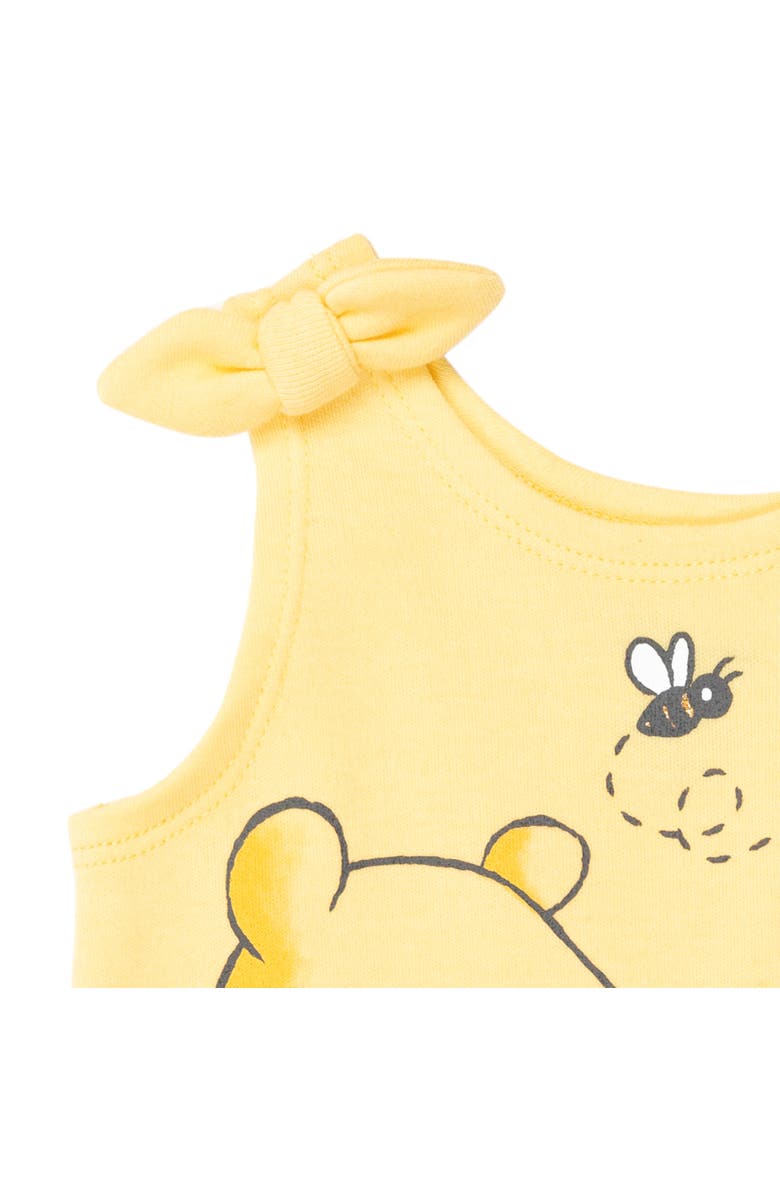 Disney Winnie the Pooh Toddler Girls' 2-Piece Sleeveless Romper and Headband Set, Alternate, color, Pooh Piglet Yellow