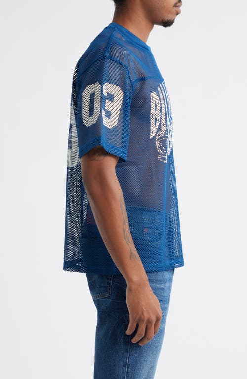 Billionaire Boys Club Varsity Mesh Graphic Jersey In Blue