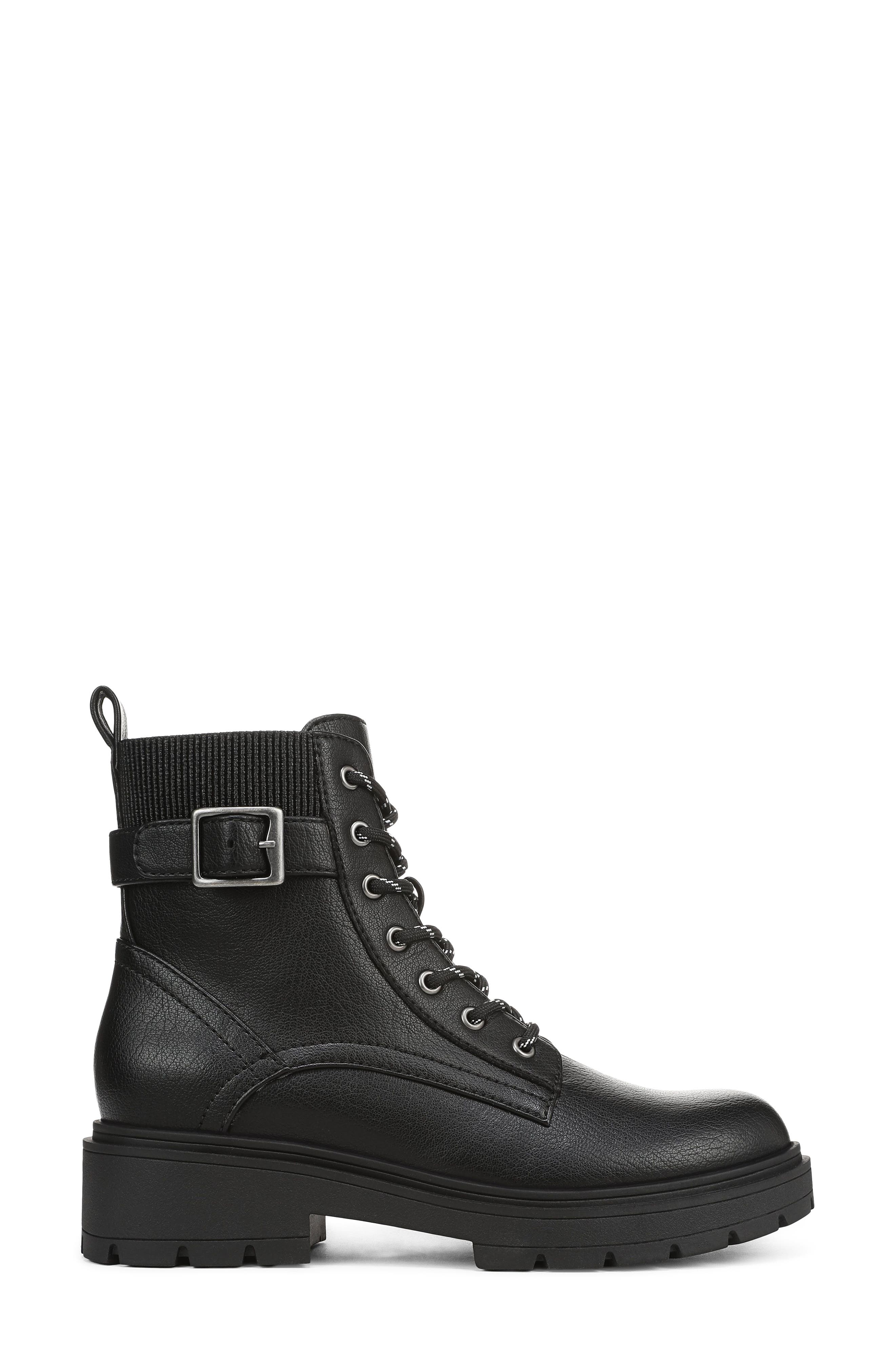 Del Mar Faux Leather Bootie, Alternate, color, BLACK FAUX LEATHER
