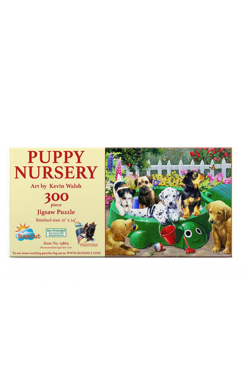 Sunsout Puppy Nursery 300 piece Jigsaw Puzzle for Adults, Alternate, color, Multicolor