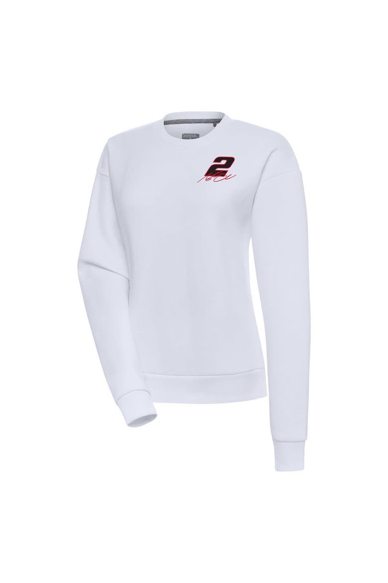 Women's Antigua  White Austin Cindric Victory Pullover Sweatshirt, Main, color, White