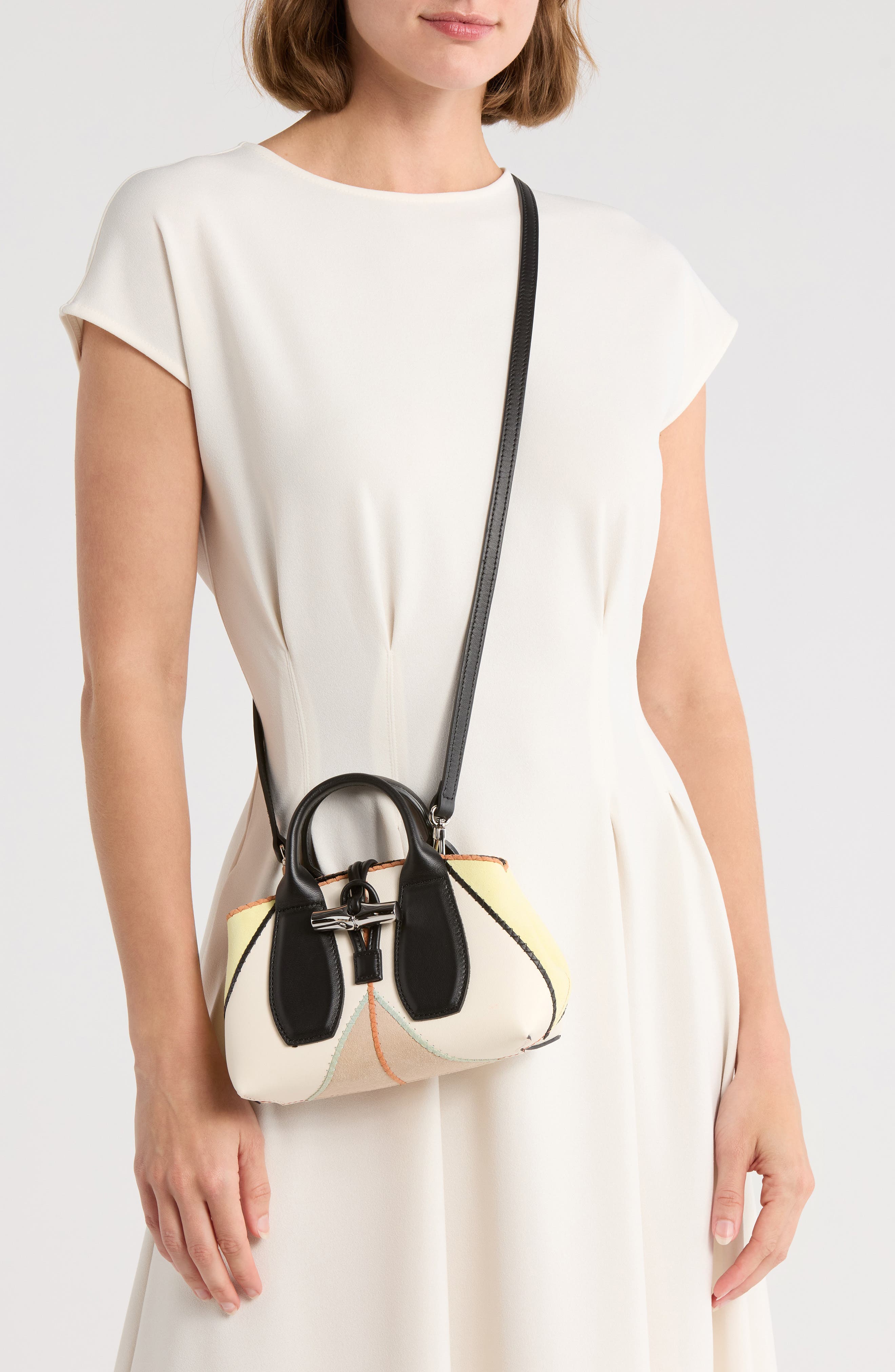 Longchamp Sac Porte Main Jaune Crossbody Bag, Alternate, color, Yellow