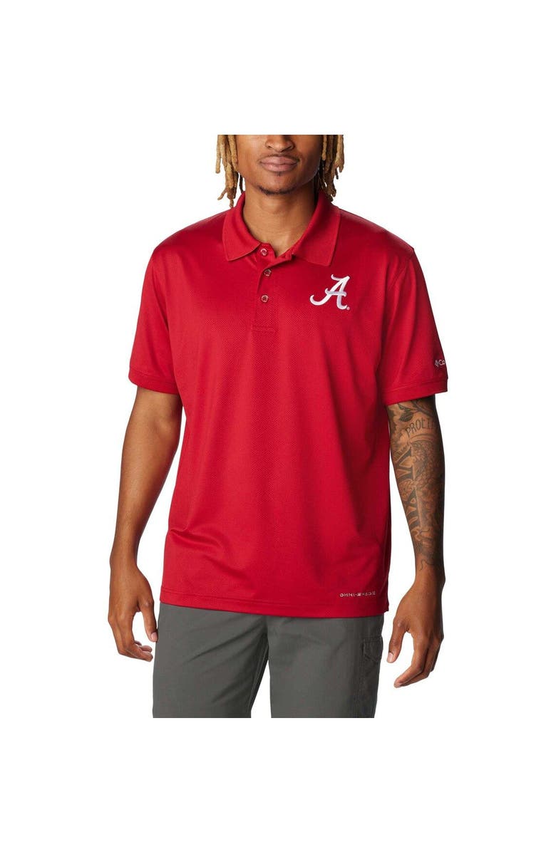 Columbia Men's Columbia Crimson Alabama Crimson Tide PFG Tamiami Omni-Shade Polo, Main, color, Crimson