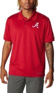Columbia Men's Columbia Crimson Alabama Crimson Tide PFG Tamiami Omni-Shade Polo