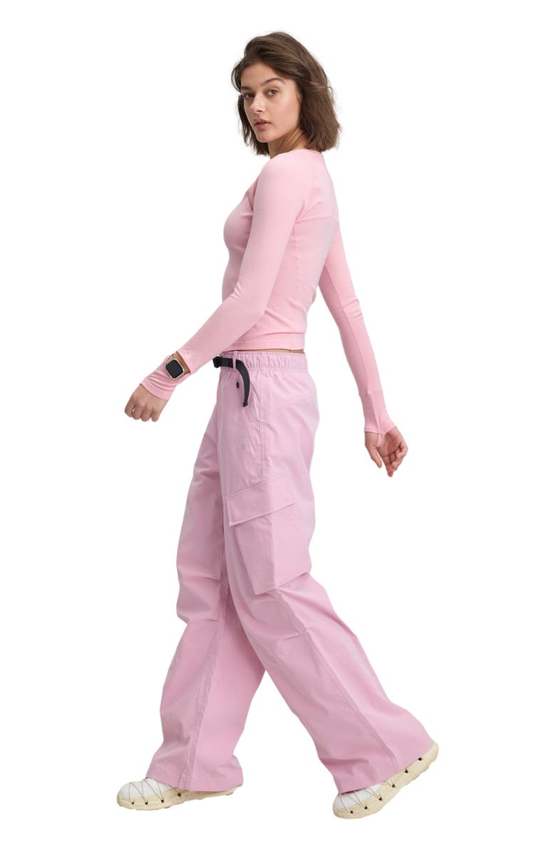 COZY ZERO Women's 100% Merino Running L/S Watch Window, Alternate, color, Pink