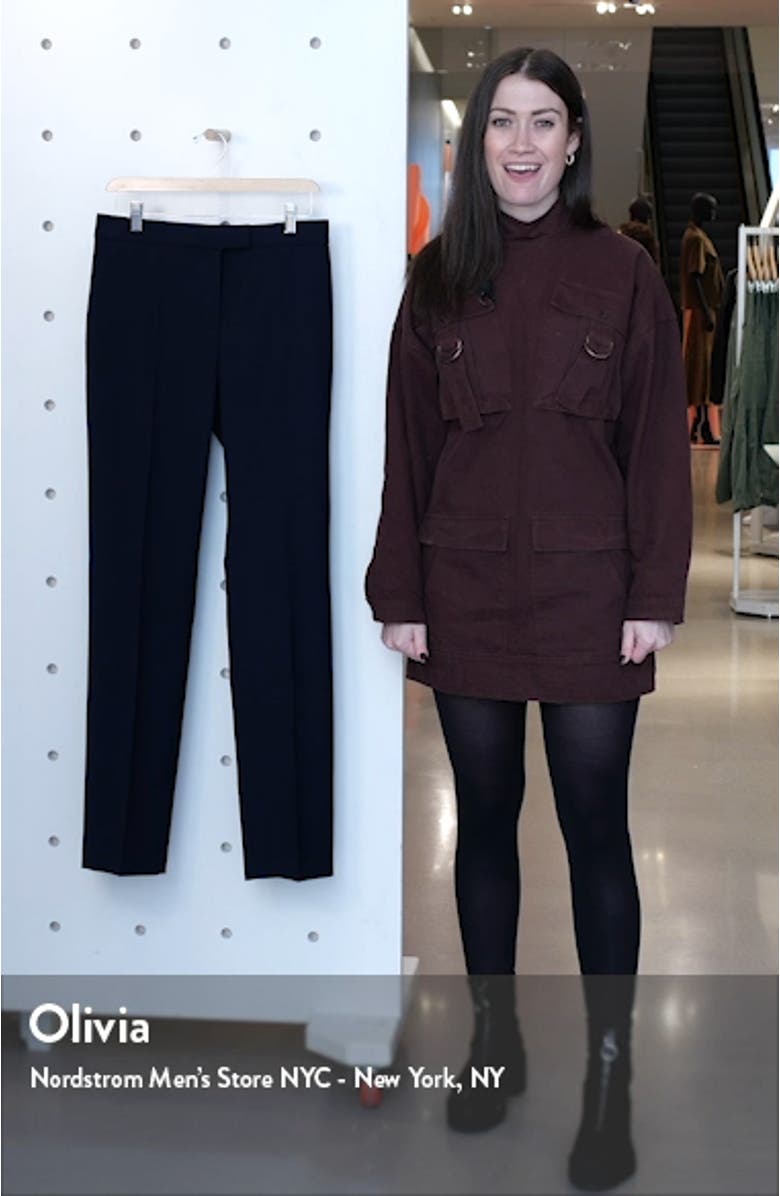 Tewah 1 Straight Leg Stretch Wool Pants, sales video thumbnail