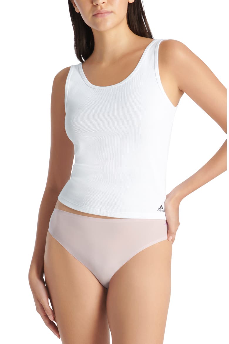 Set of 3 Bikini Briefs, Alternate, color, BLACK/ TAN ALMOND/ PINK