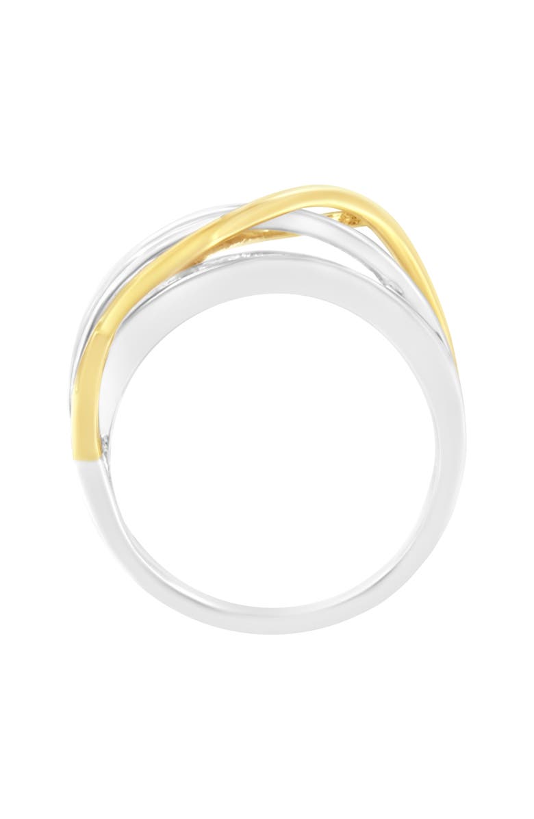 Haus of Brilliance 10K White and Yellow Gold 1 1/10 cttw Diamond Bypass Band Ring, Alternate, color, Yellow Gold
