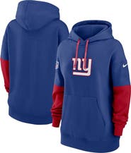 Nike Women's Nike Royal New York Giants 2024 Sideline Essential Fleece Pullover Hoodie
