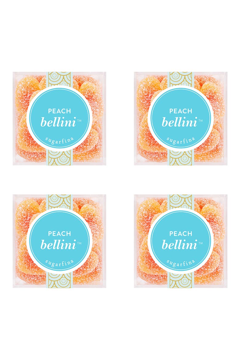 Peach Bellini Set of 4 Candy Cubes, Main, color, BLUE