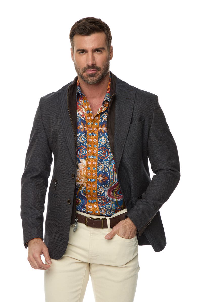Robert Graham The Jetset II Stretch Sport Coat with Removable Bib, Alternate, color, 