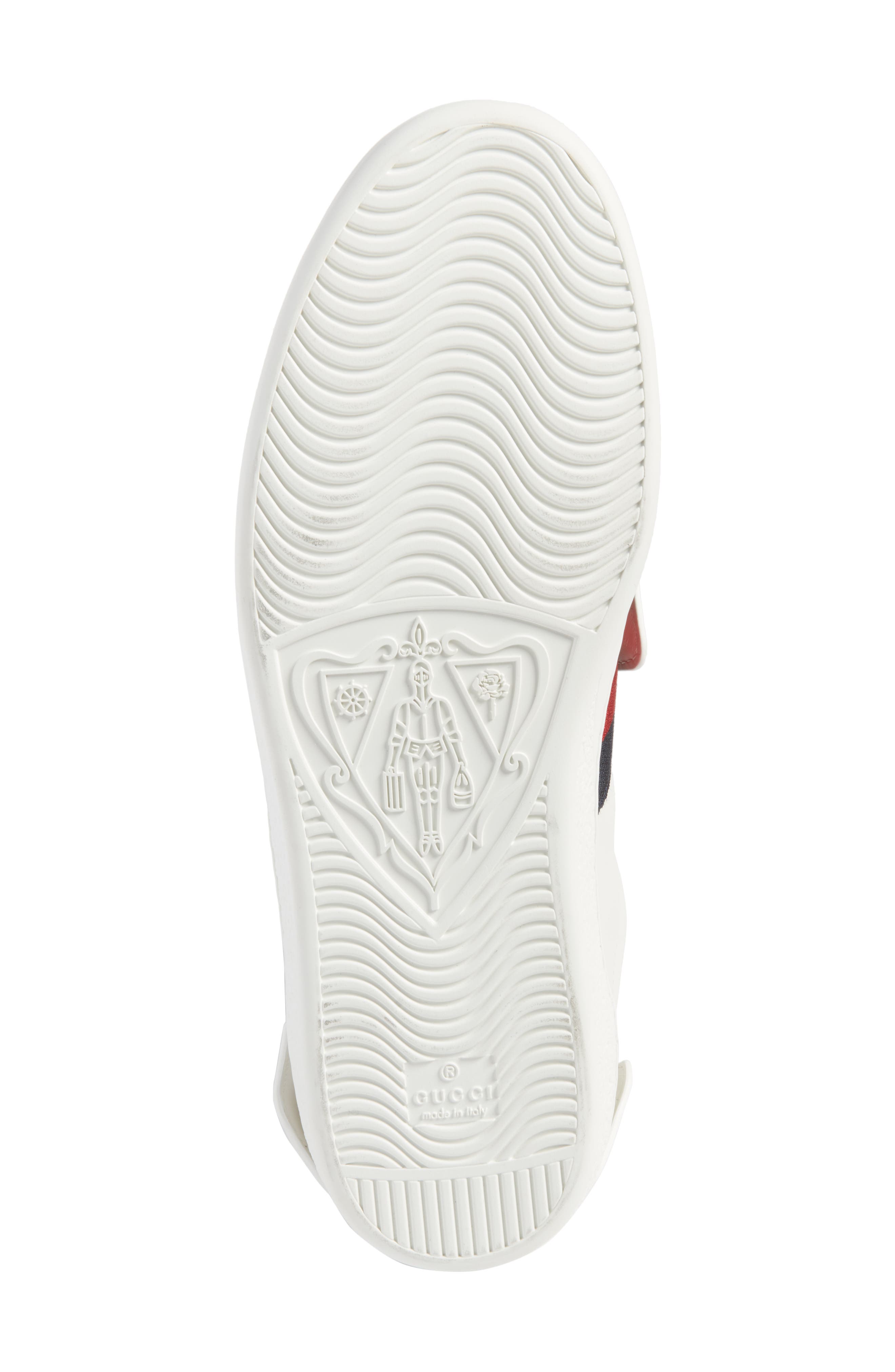 Gucci New Ace Jaguar Embroidered Patch High Top Sneaker, Alternate, color, 