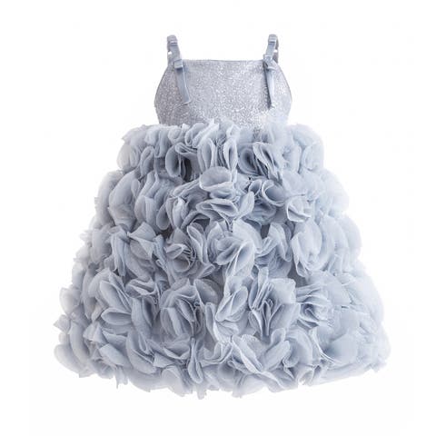 Arabella Glitter Ruffle Dress