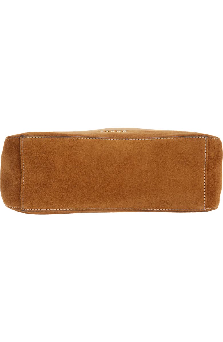 STAUD Mel Suede Shoulder Bag, Alternate, color, Truffle