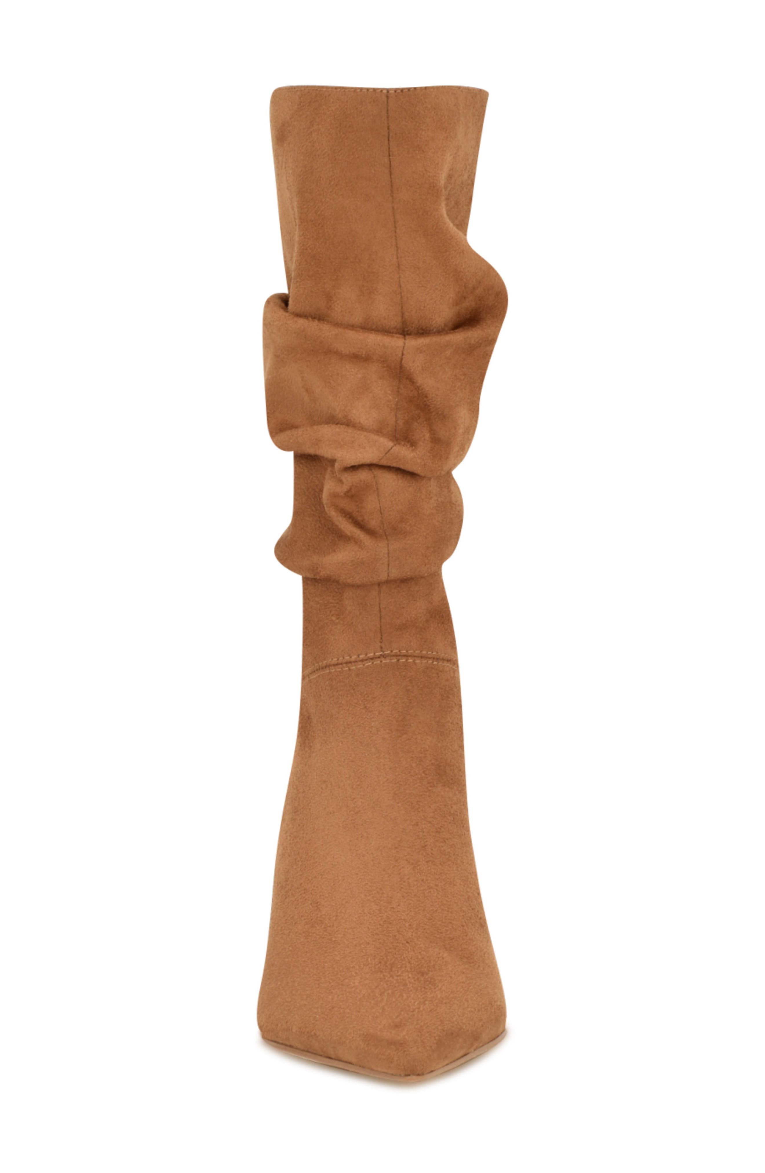 Nine West Mycki Slouch Boot, Alternate, color, Dark Natural