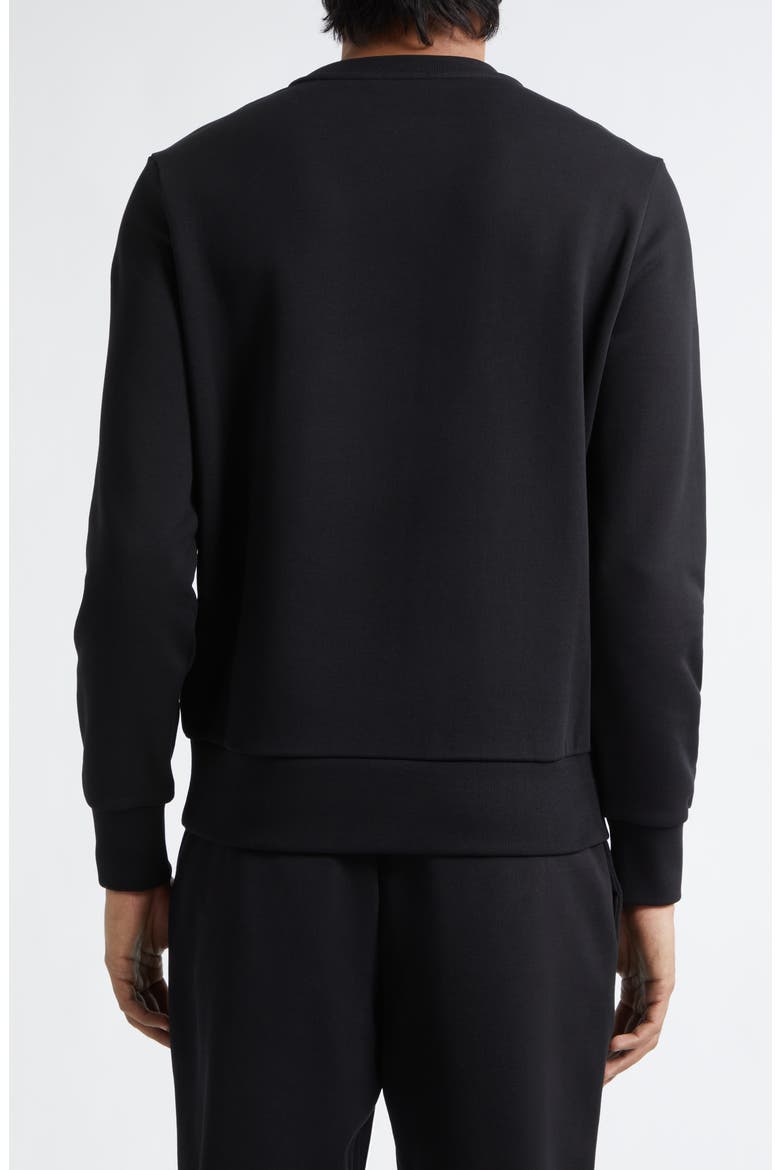 Logo Embroidered Sweatshirt, Alternate, color, BLACK