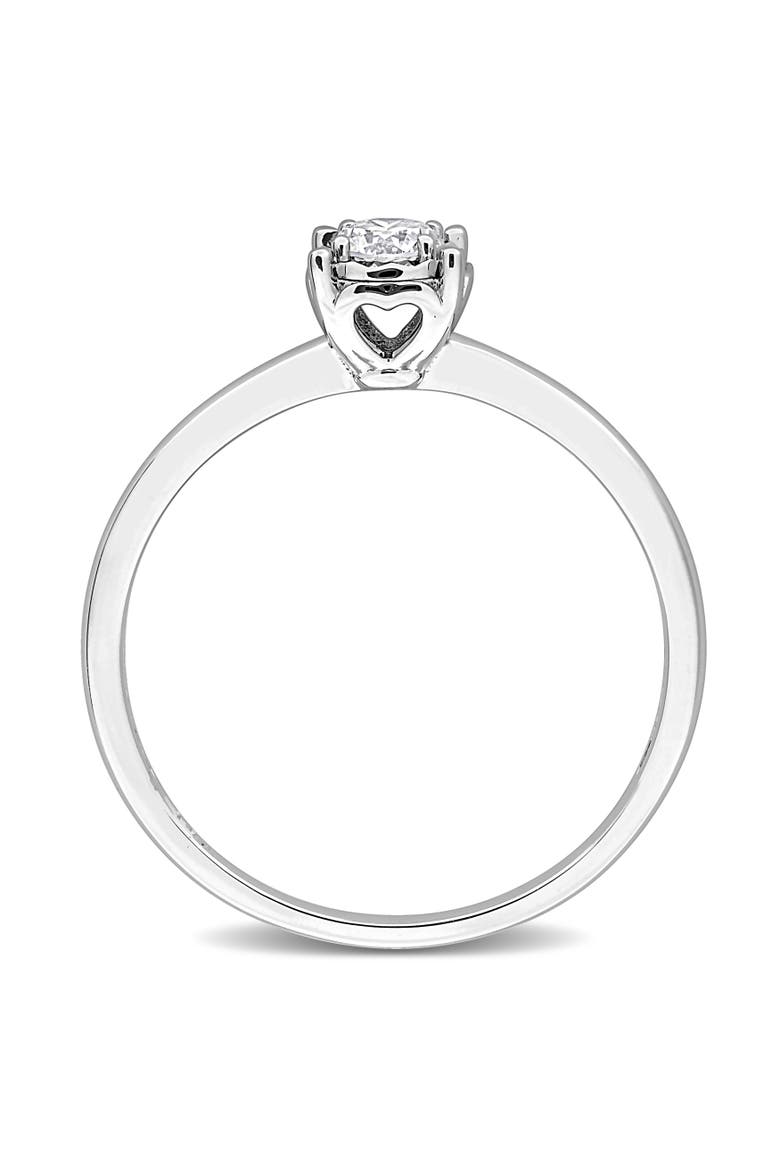 1/5 CTW Lab Grown Diamond Engagement Ring 14k, Alternate, color, White Gold