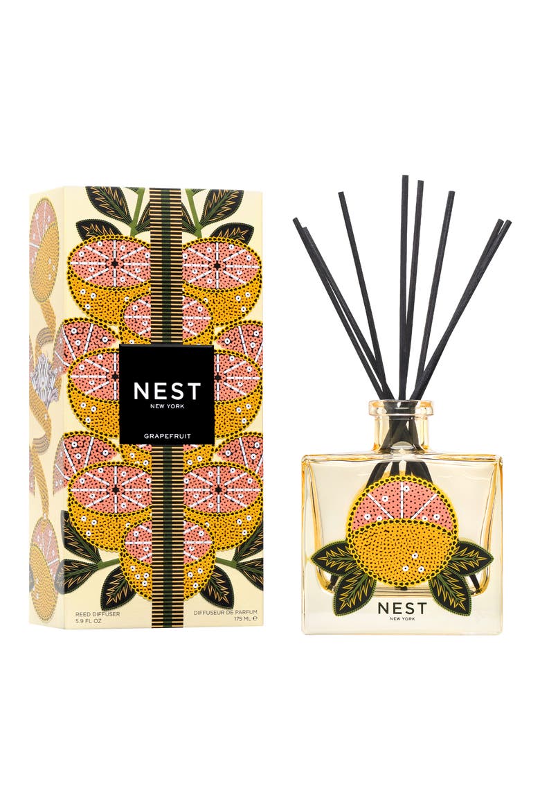 Grapefruit Decorative Reed Diffuser, Main, color, NO COLOR