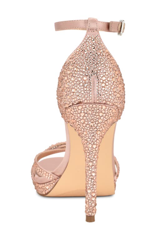 Nine West Lartay Platform Ankle Strap Sandal In Pink