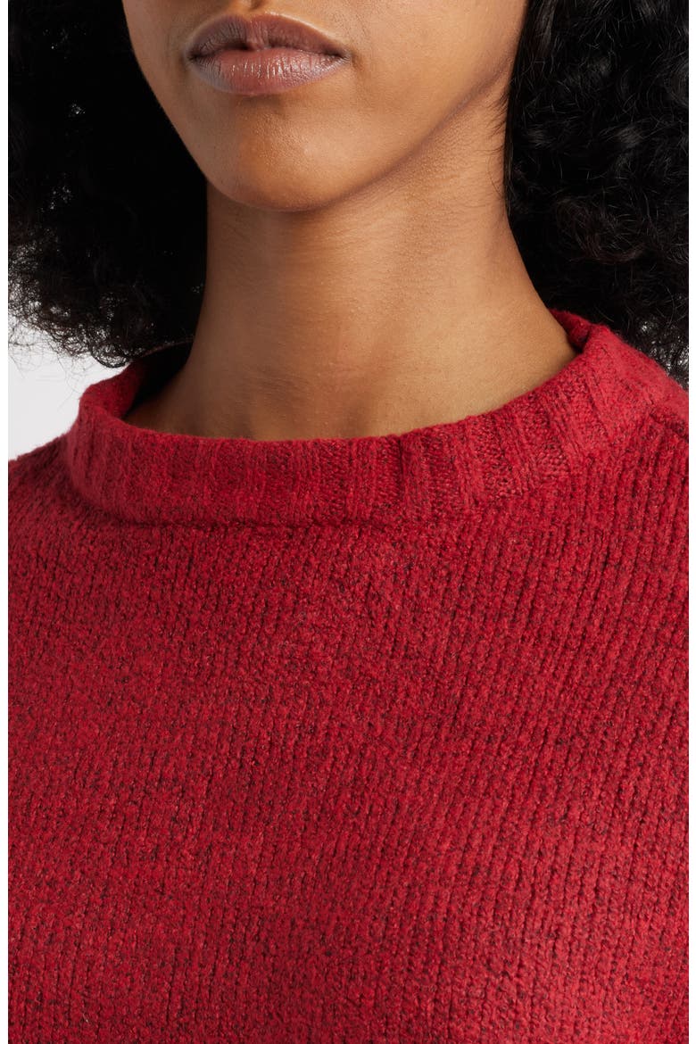 Naomi Crewneck Sweater, Alternate, color, RED