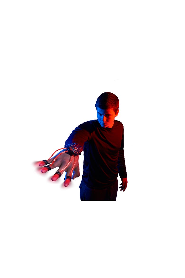 SpyX/ Lite Hand -Cool light device for your hands&fingers to navigate the dark. Must have gear for a spy collection. Lite beams attach to fingers to distract your target or stealthly see in the dark!, Alternate, color, Black