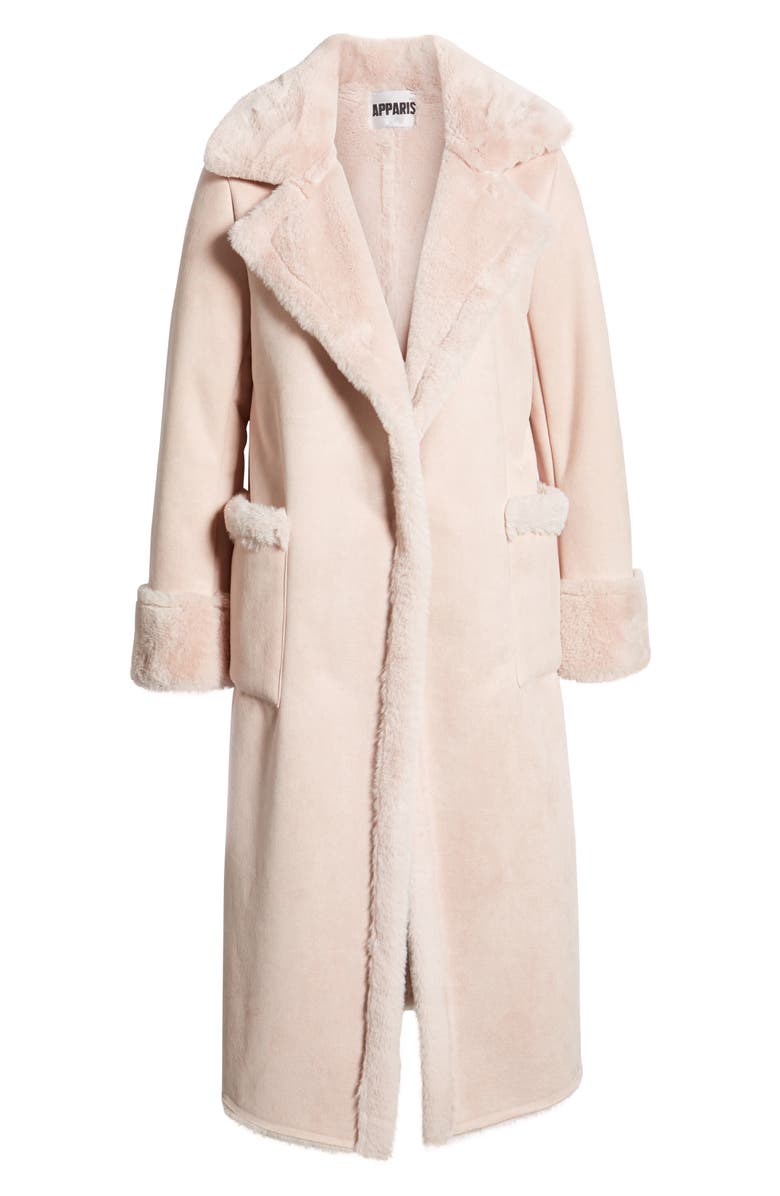 Apparis Pauline Faux Fur Coat, Alternate, color, 