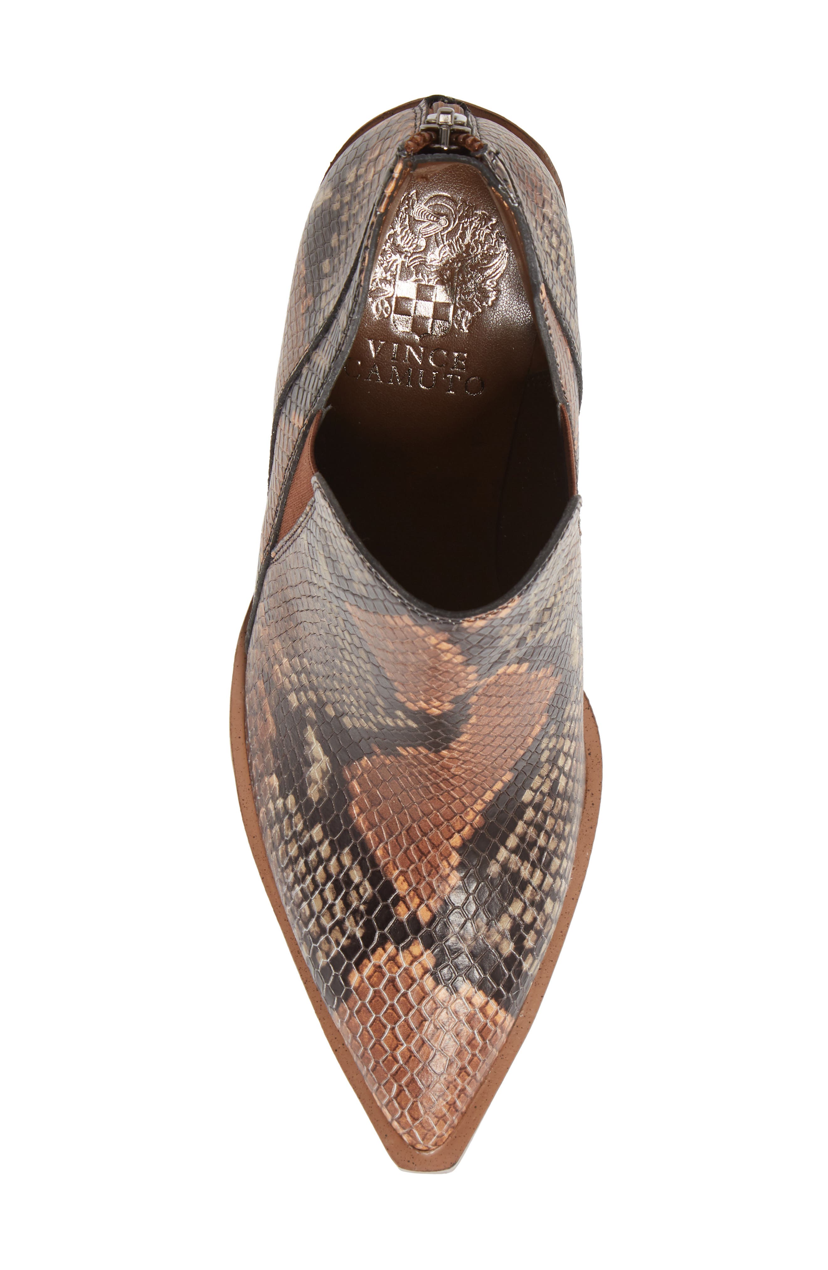 Gradina Block Heel Bootie, Alternate, color, TOSTADA SNAKE PRINT LEATHER