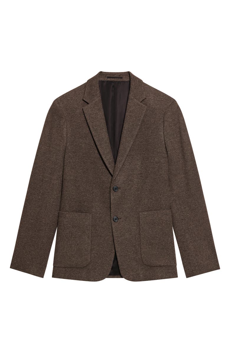 Theory Clinton Textured Knit Twill Sport Coat, Alternate, color, Brownwood Multi