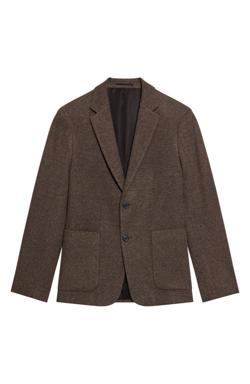Theory Clinton Textured Knit Twill Sport Coat In Brown
