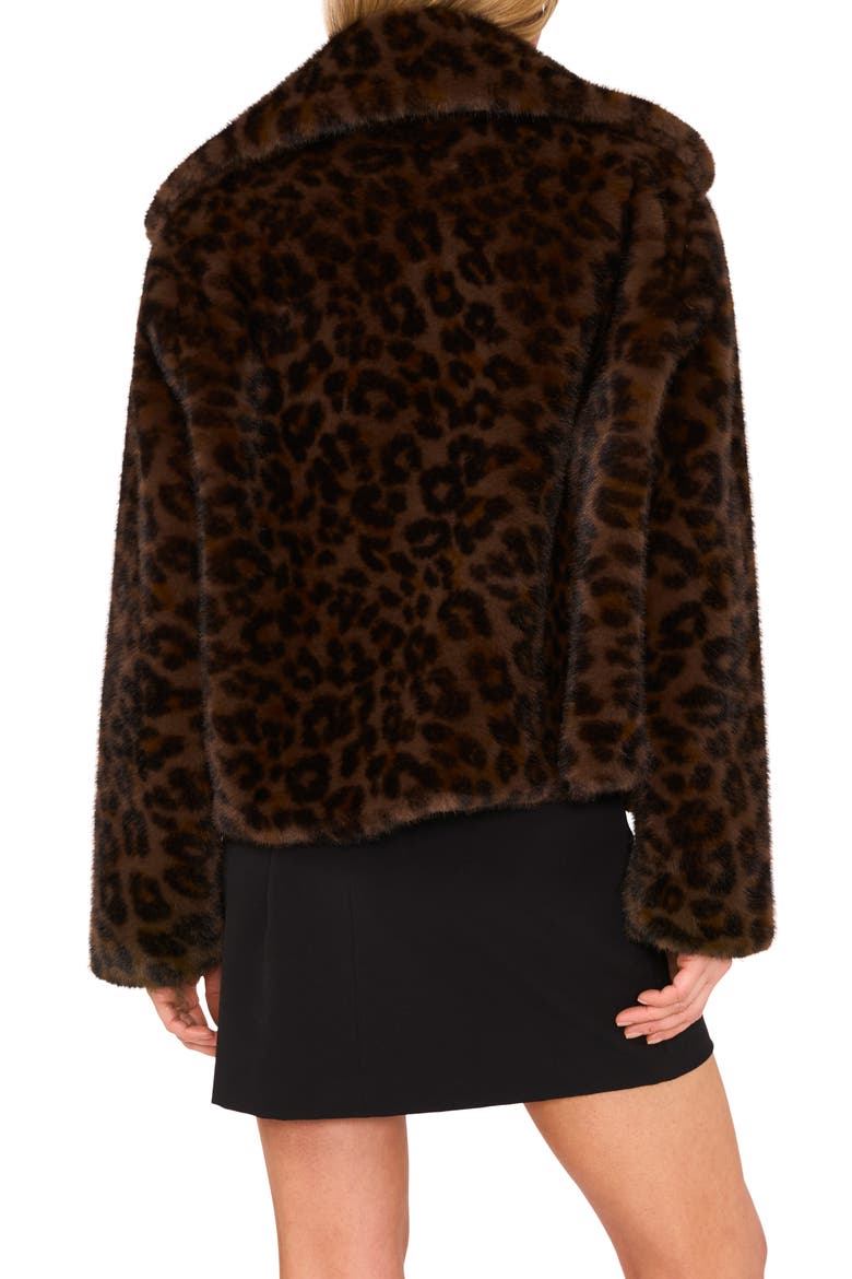 Crop Faux Fur Coat, Alternate, color, RICH BLACK