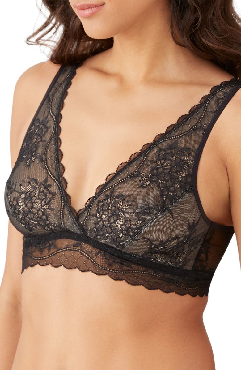 b.tempt'd by Wacoal No Strings Attached Plunge Bralette, Alternate, color,