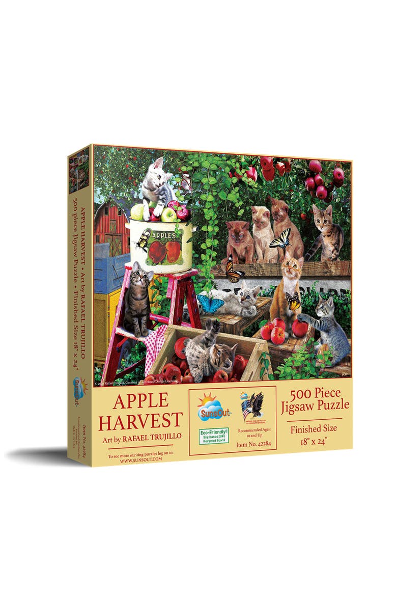 Apple Harvest 500 piece Jigsaw Puzzle for Adults, Main, color, Multicolor