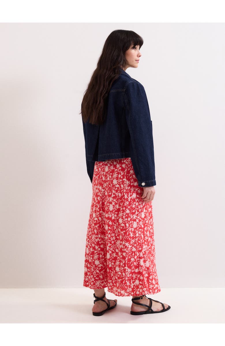 Phase Eight Floral Midi Skirt, Alternate, color, Red