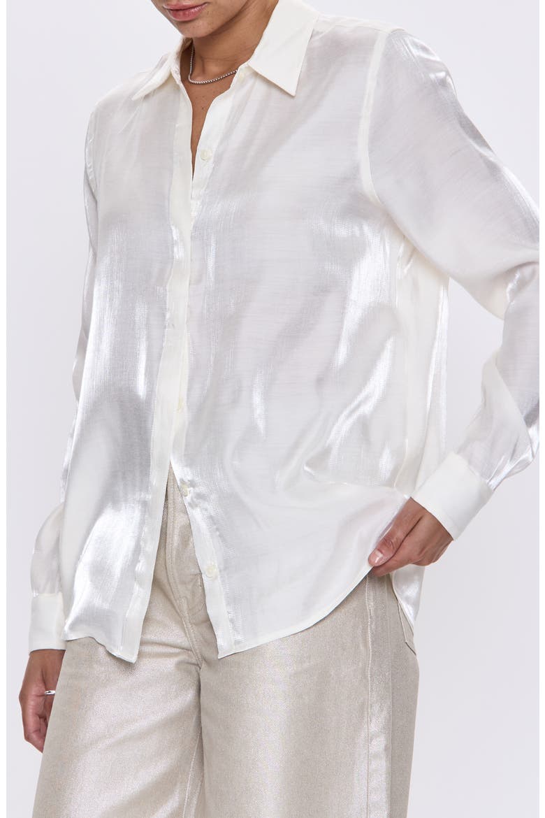 Tilda Button-Up Shirt, Alternate, color, ECRU